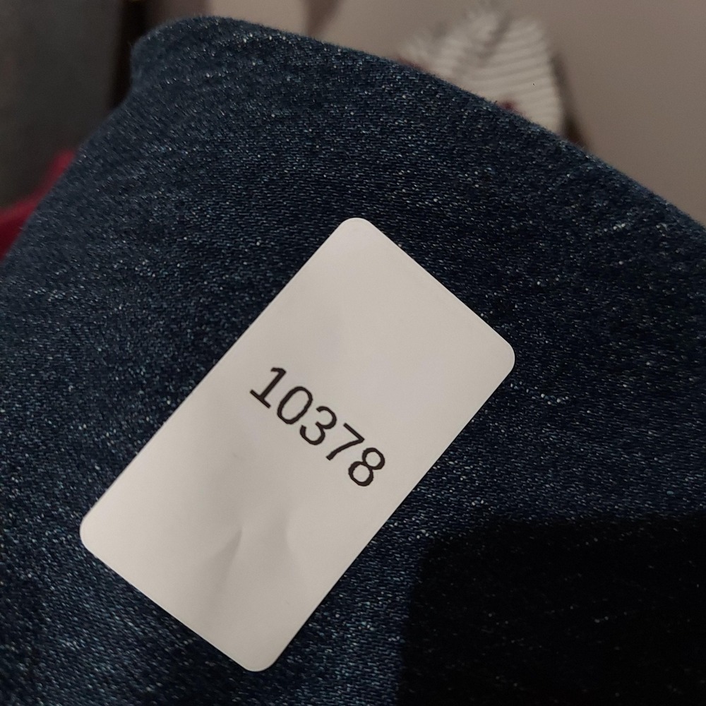 Levis 505 Jeans Mens 32x30 Blue Dark Wash Regular Straight Stretch Denim Pants - Picture 13 of 13